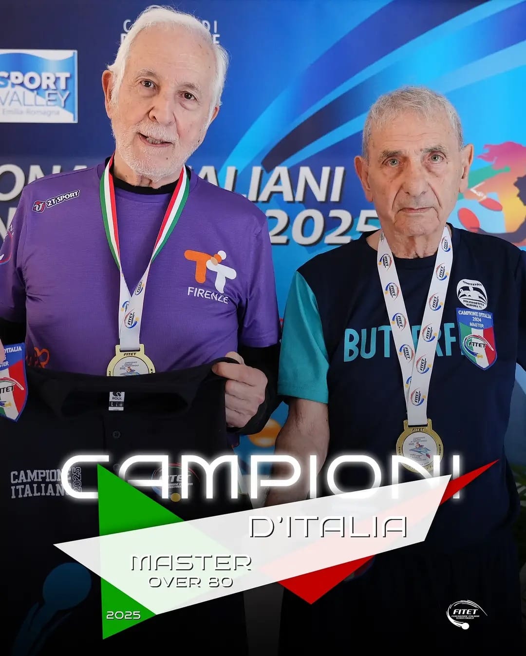 Antonio Russo campione veterani over 80 doppio