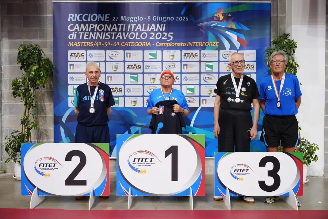 Sergio Ceroni bronzo maschile over 80